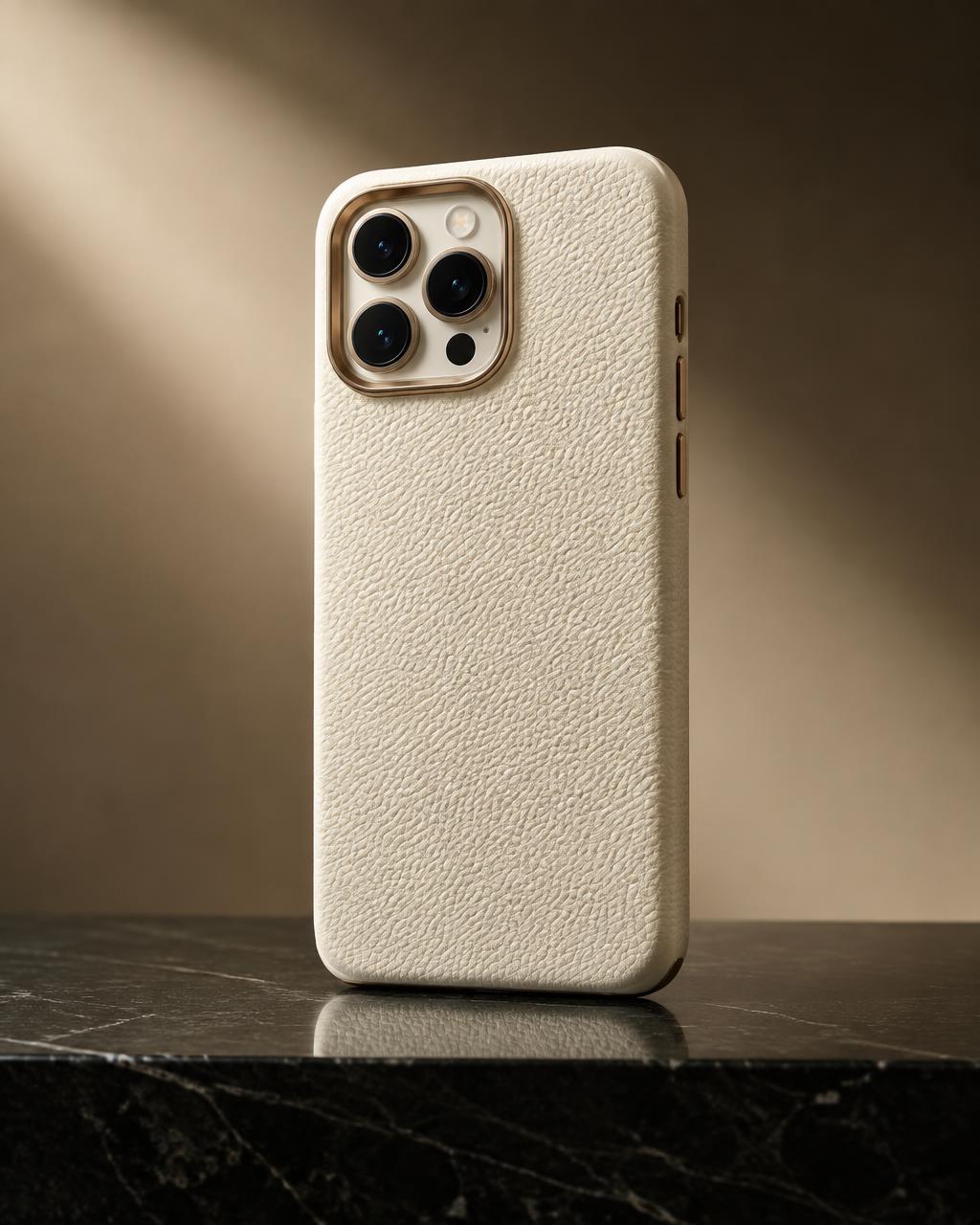Ivory leather case